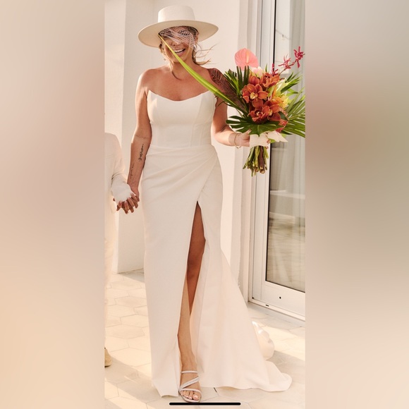 Sophia Thomas strapless sexy boho designer wedding dress